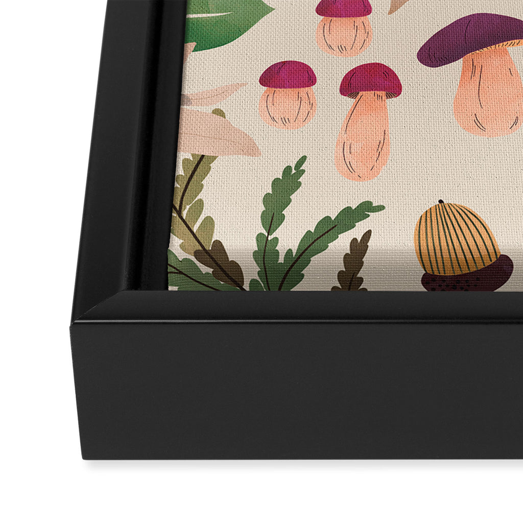 Magic mushroom forest H Framed Canvas Print Gallery Image 3