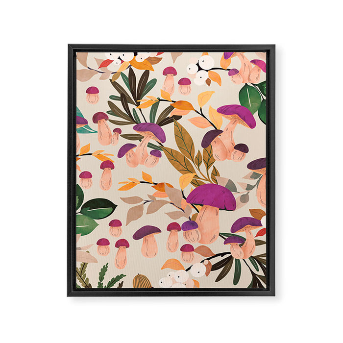 Magic mushroom forest H Framed Canvas Print Gallery Image 1