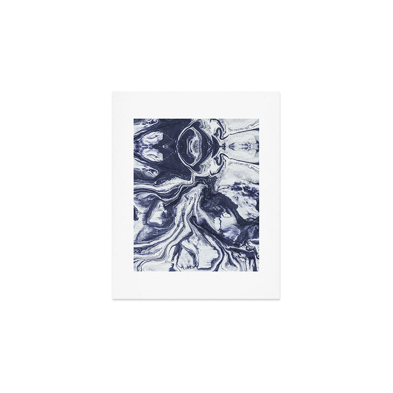 Marble indigo Art Print Gallery Image 1