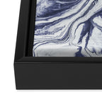 Marble indigo Framed Canvas Print Gallery Image 3