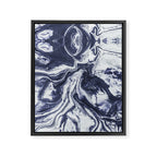 Marble indigo Framed Canvas Print Gallery Image 8