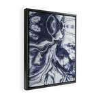 Marble indigo Framed Canvas Print Gallery Image 2