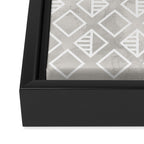 Marble with rhombus Framed Canvas Print Gallery Image 3