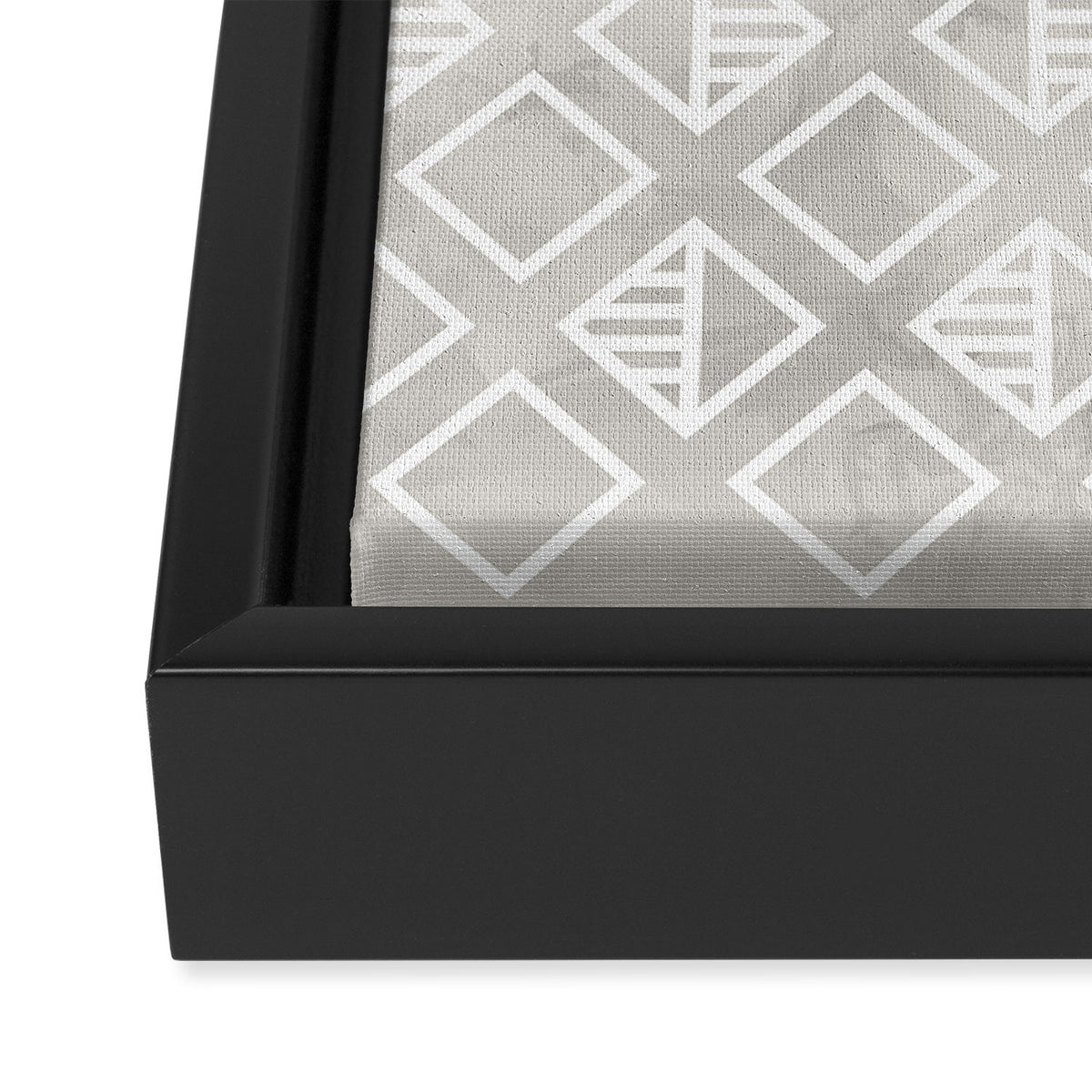Marble with rhombus Framed Canvas Print Gallery Image 3