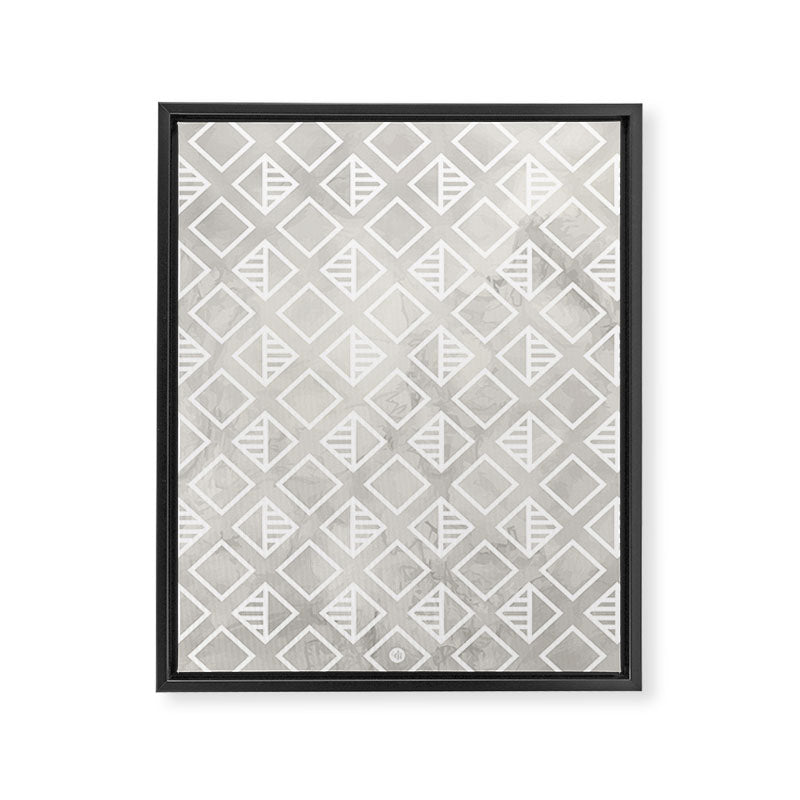 Marble with rhombus Framed Canvas Print Gallery Image 8