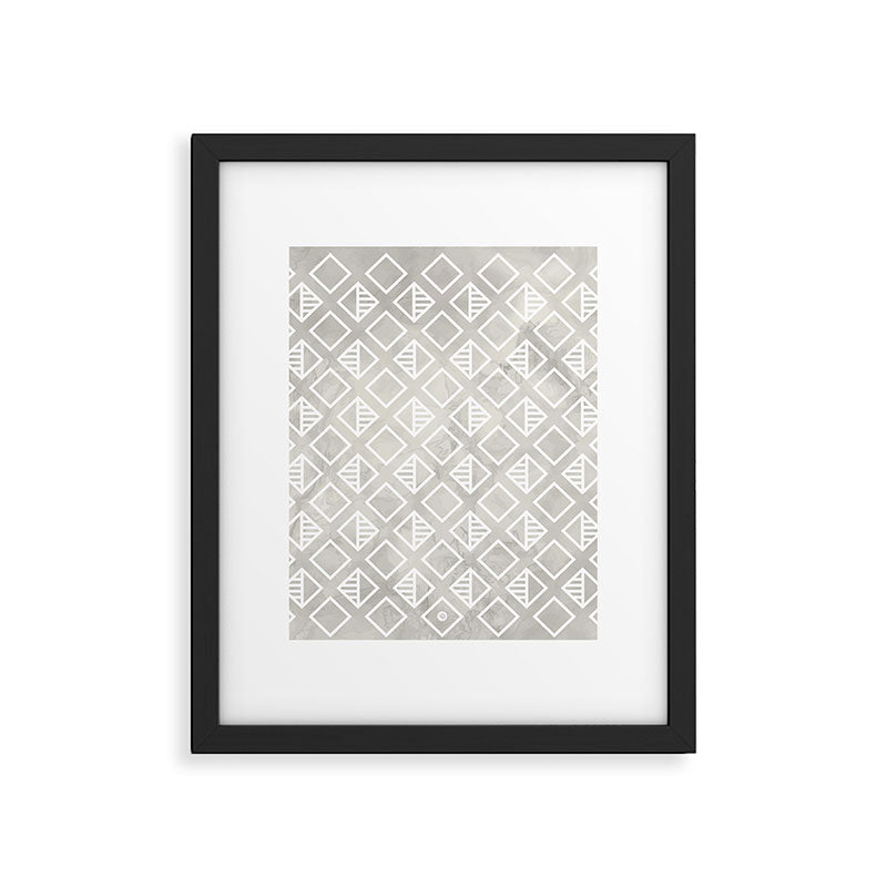 Marble with rhombus Framed Art Print Gallery Image 6