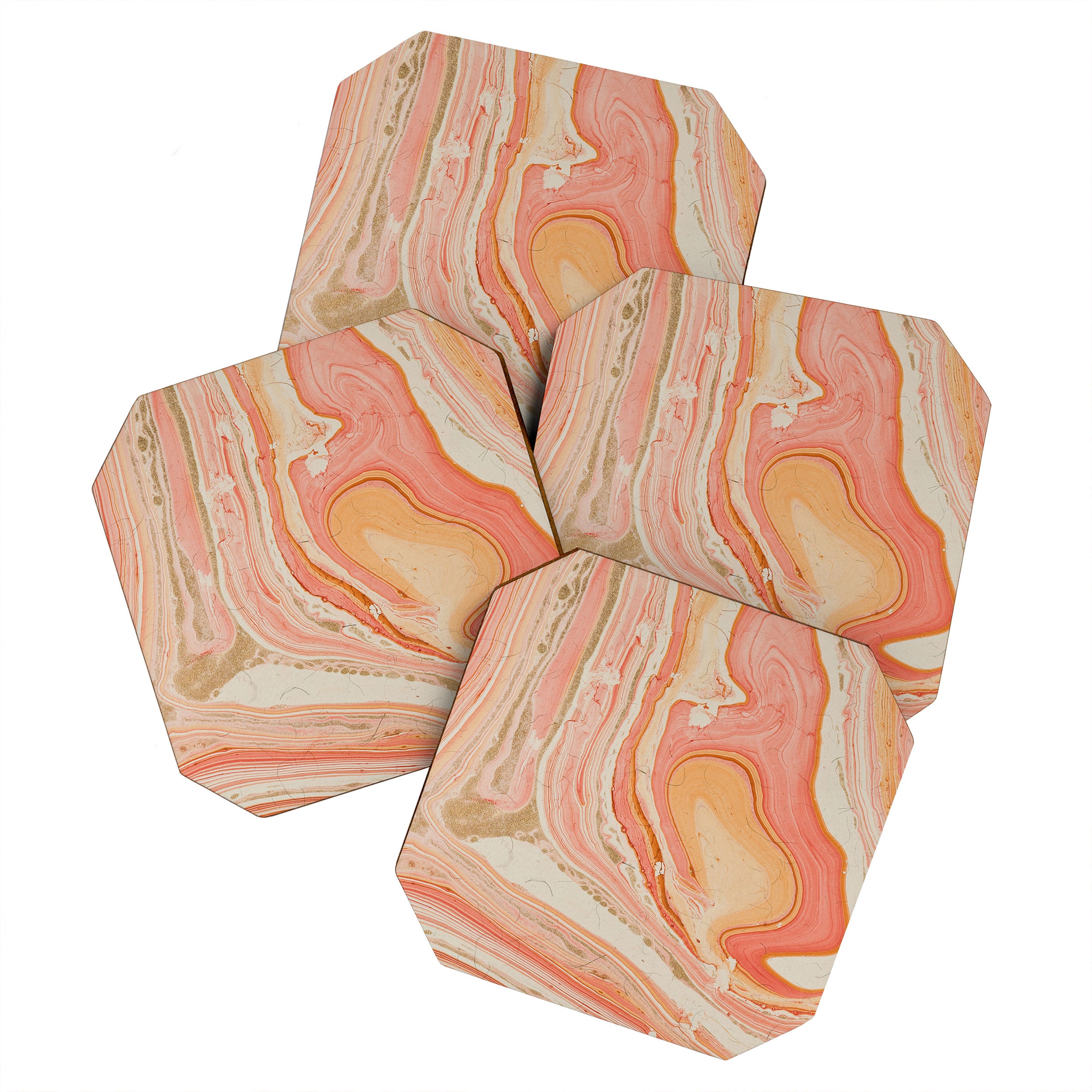 Marbled paper Coaster Gallery Image 1
