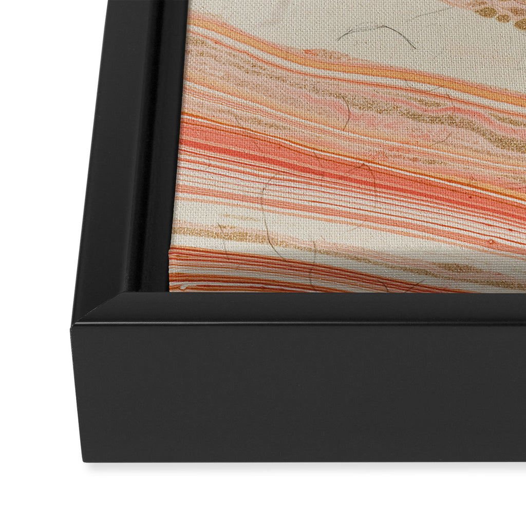 Marbled paper Framed Canvas Print Gallery Image 3