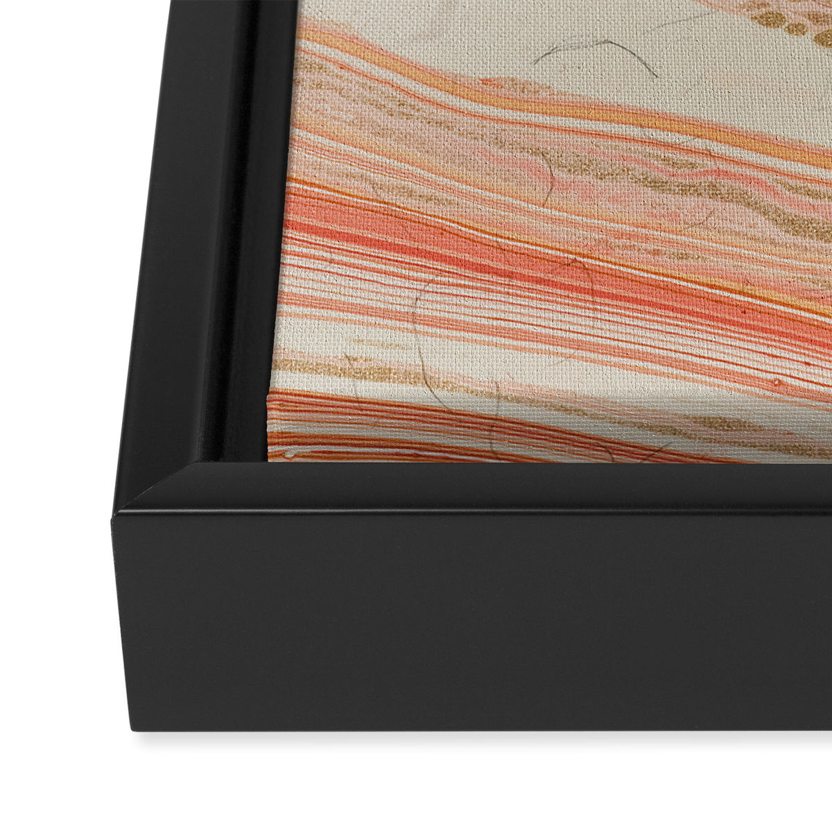 Marbled paper Framed Canvas Print Gallery Image 3