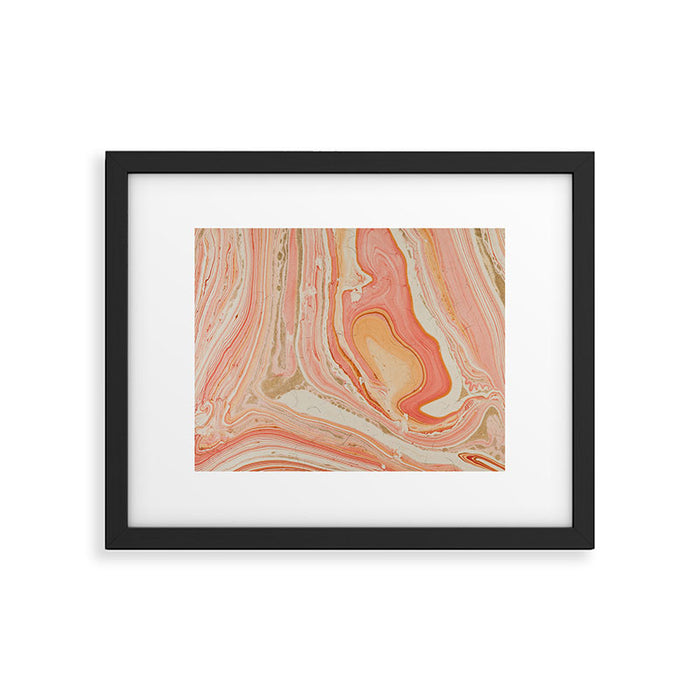 Marbled paper Framed Art Print Gallery Image 1