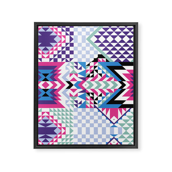 MB2 Tribal geometric Framed Canvas Print Gallery Image 1