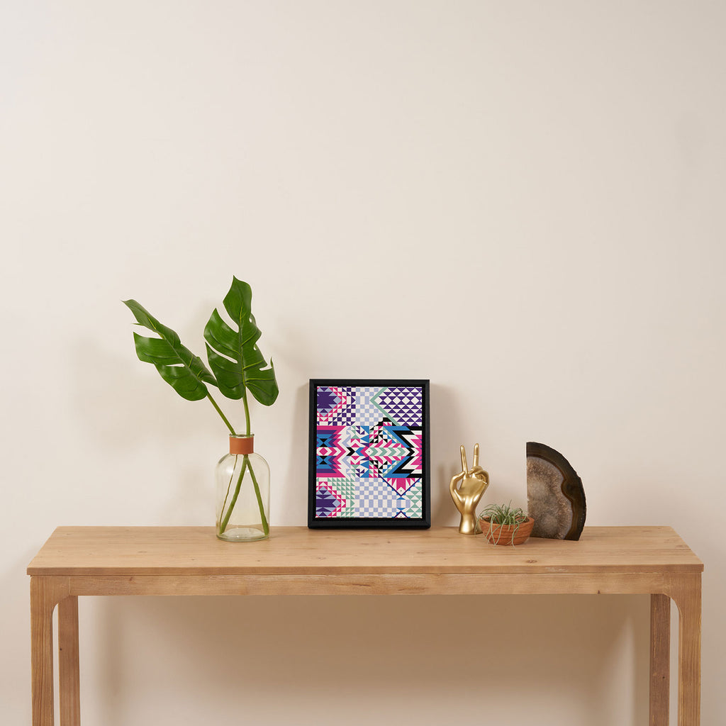 MB2 Tribal geometric Framed Canvas Print Gallery Image 4