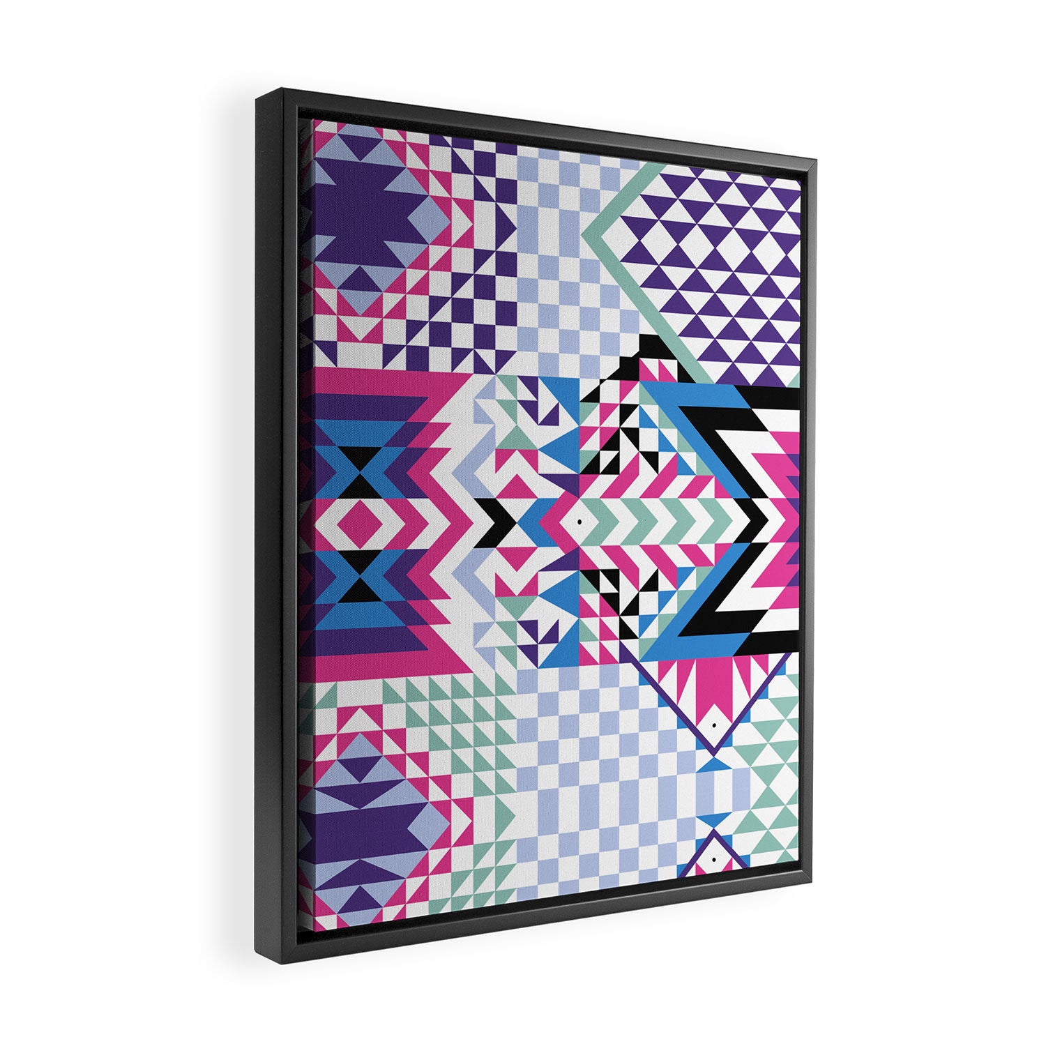 MB2 Tribal geometric Framed Canvas Print Gallery Image 2