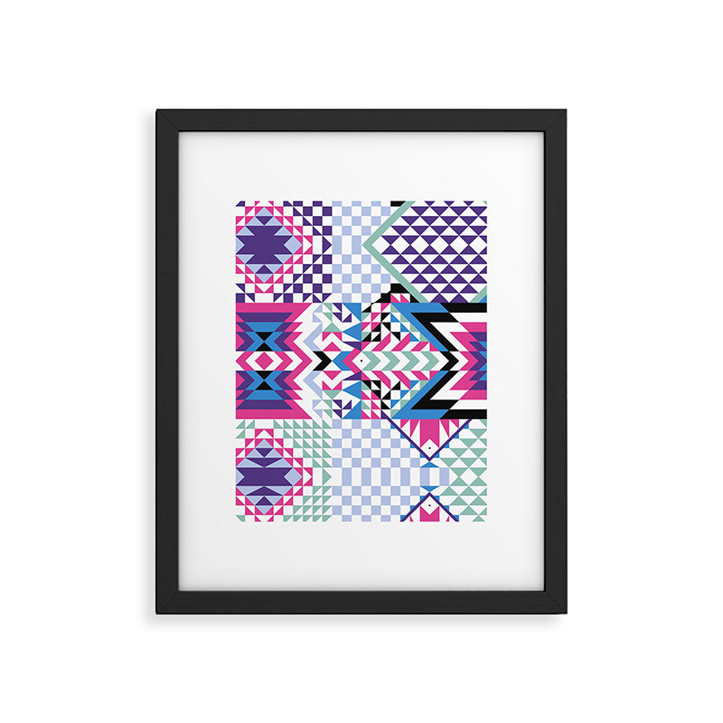 MB2 Tribal geometric Framed Art Print Gallery Image 6