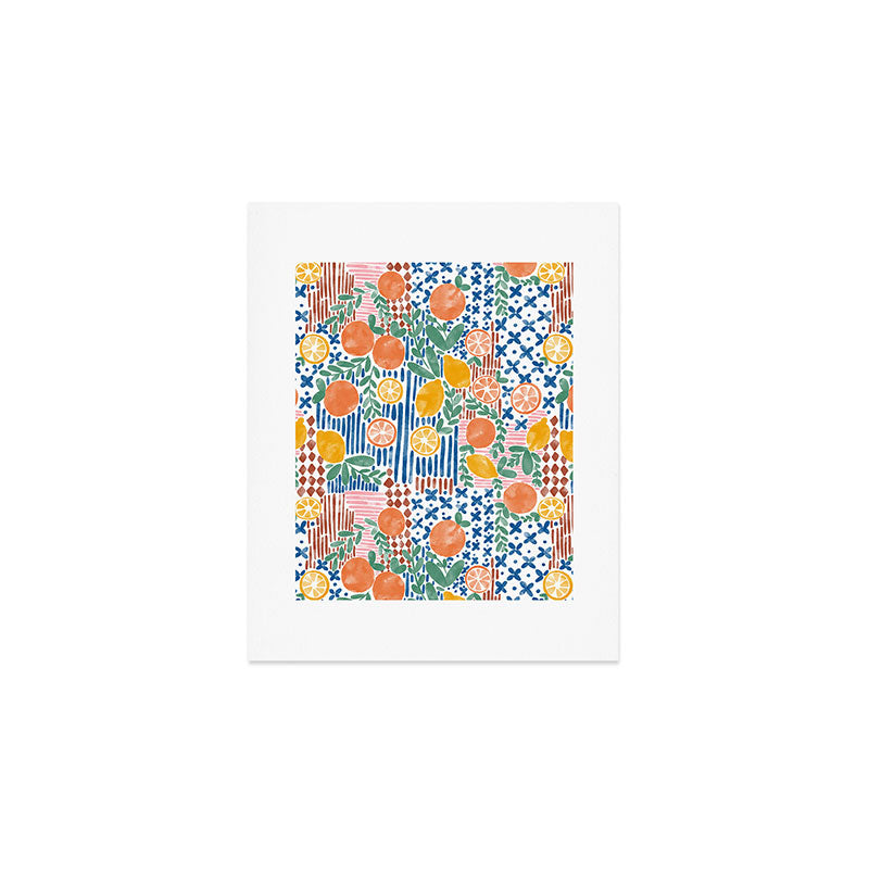 Mediterranean Fusion Citrus Art Print Gallery Image 1