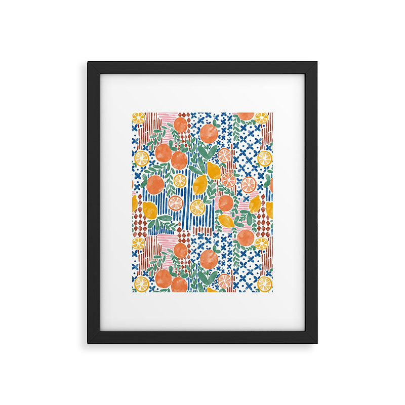 Mediterranean Fusion Citrus Framed Art Print Gallery Image 6