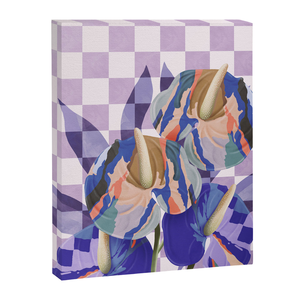 Modern artistic flowery tropical Canvas Print Gallery Image 8