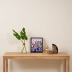 Modern artistic flowery tropical Framed Canvas Print Gallery Image 4