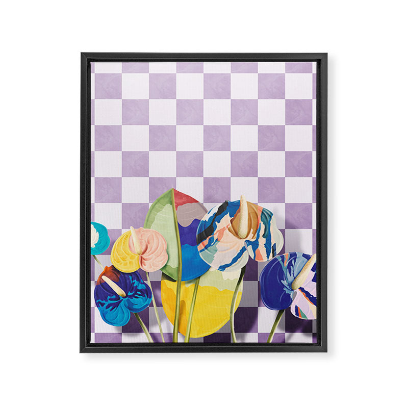 Modern artistic flowery tropical II Framed Canvas Print Gallery Image 8