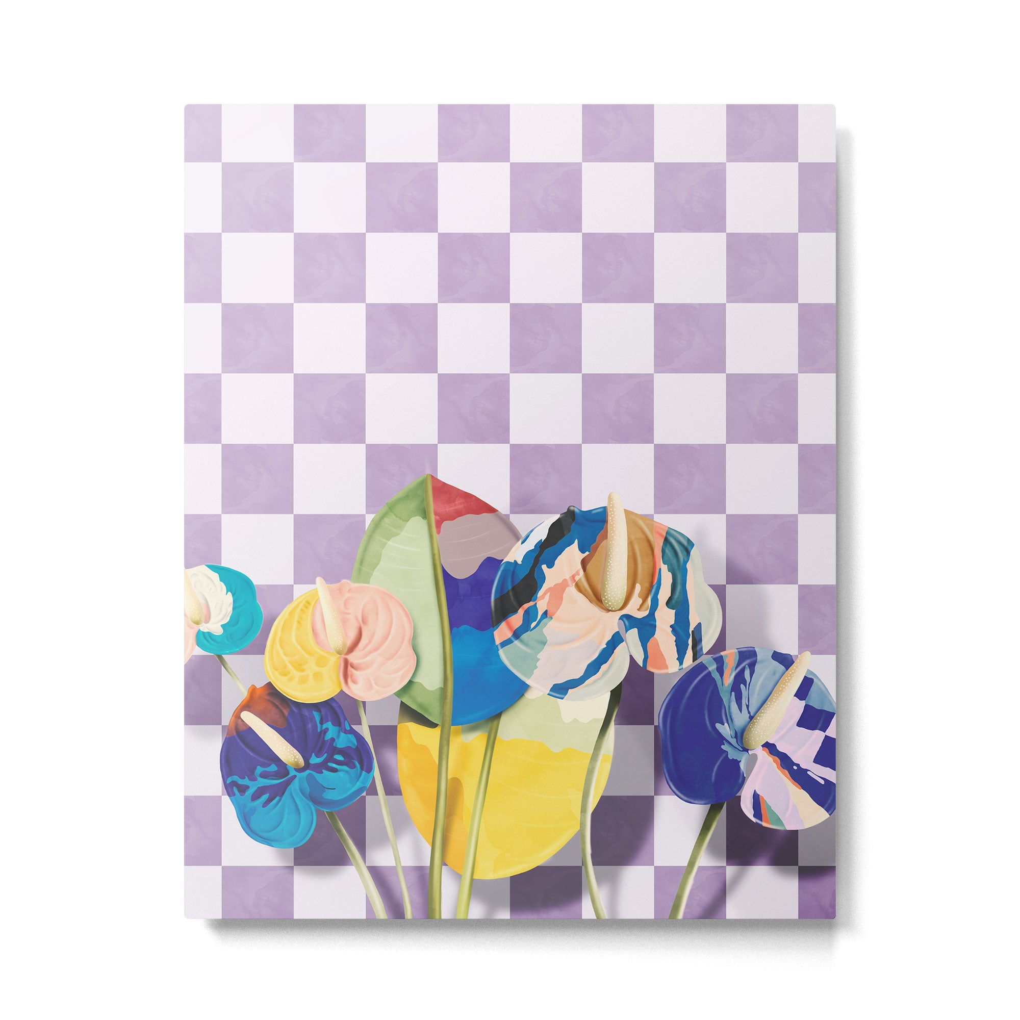 Modern artistic flowery tropical II Metal Print Gallery Image 6