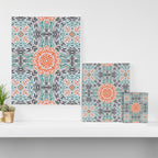 Modern brushstroke mosaic Canvas Print Gallery Image 3