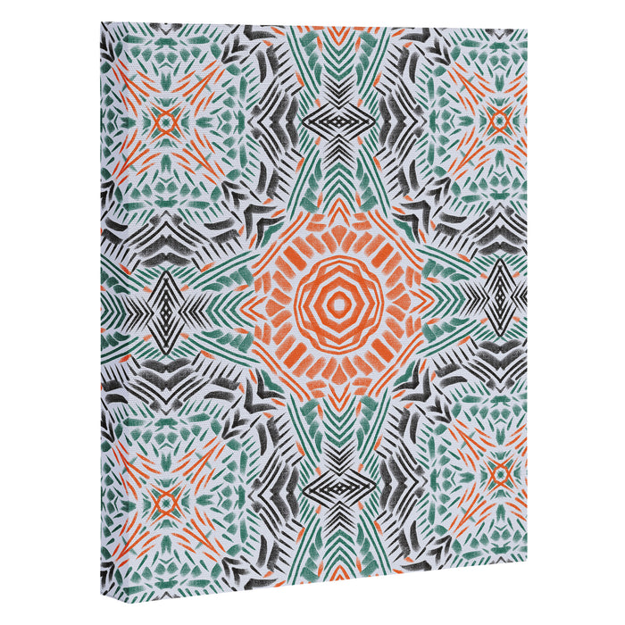 Modern brushstroke mosaic Canvas Print Gallery Image 1