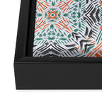 Modern brushstroke mosaic Framed Canvas Print Gallery Image 3