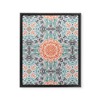 Modern brushstroke mosaic Framed Canvas Print Gallery Image 8