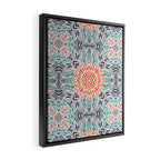 Modern brushstroke mosaic Framed Canvas Print Gallery Image 2