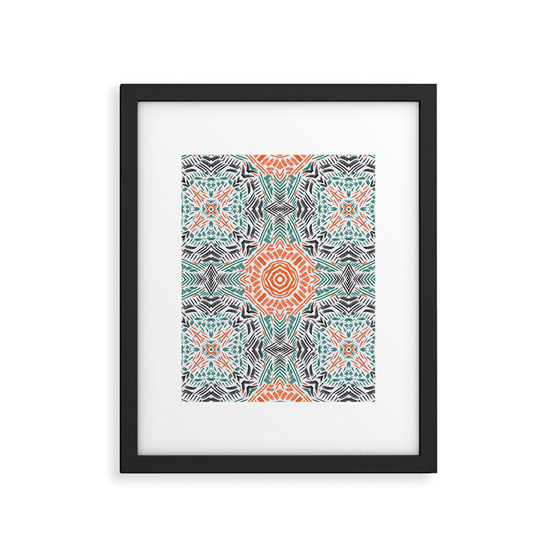 Modern brushstroke mosaic Framed Art Print Gallery Image 6