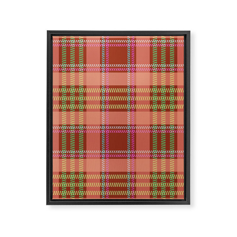 Modern Charm Plaids Framed Canvas Print Gallery Image 8