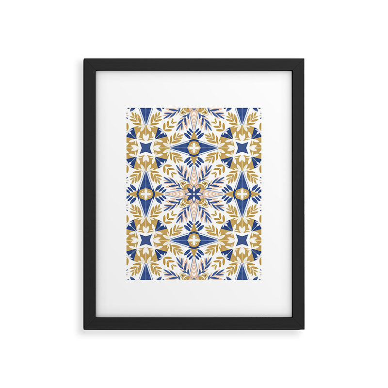 Modern circular nature tile B Framed Art Print Gallery Image 6