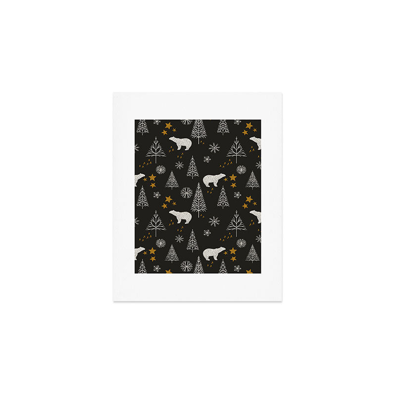 Modern Dark Christmas  Art Print Gallery Image 1