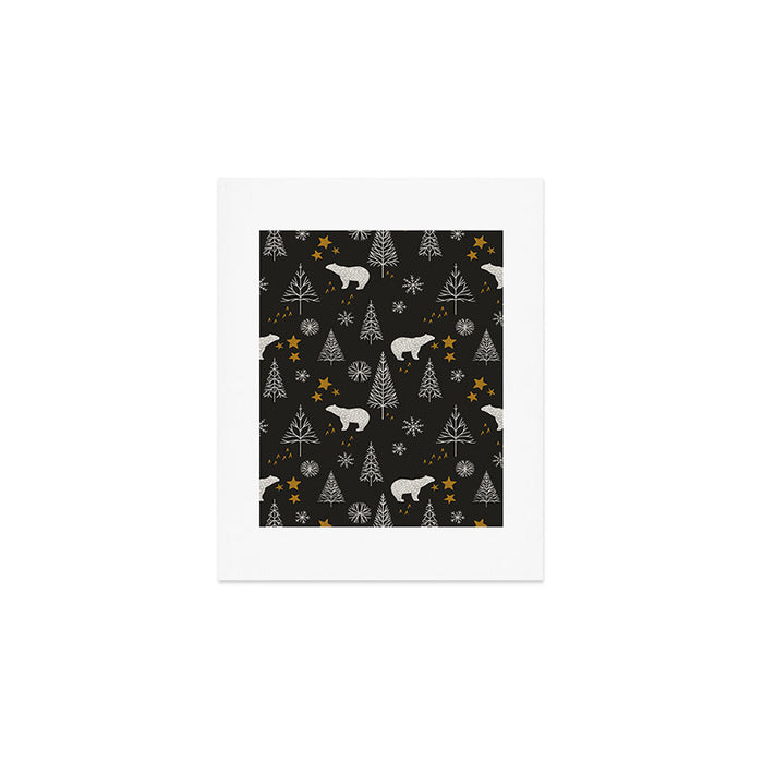 Modern Dark Christmas  Art Print Gallery Image 1