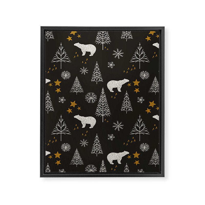 Modern Dark Christmas  Framed Canvas Print Gallery Image 8