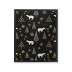 Modern Dark Christmas  Framed Canvas Print Gallery Image 8