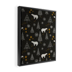 Modern Dark Christmas  Framed Canvas Print Gallery Image 2