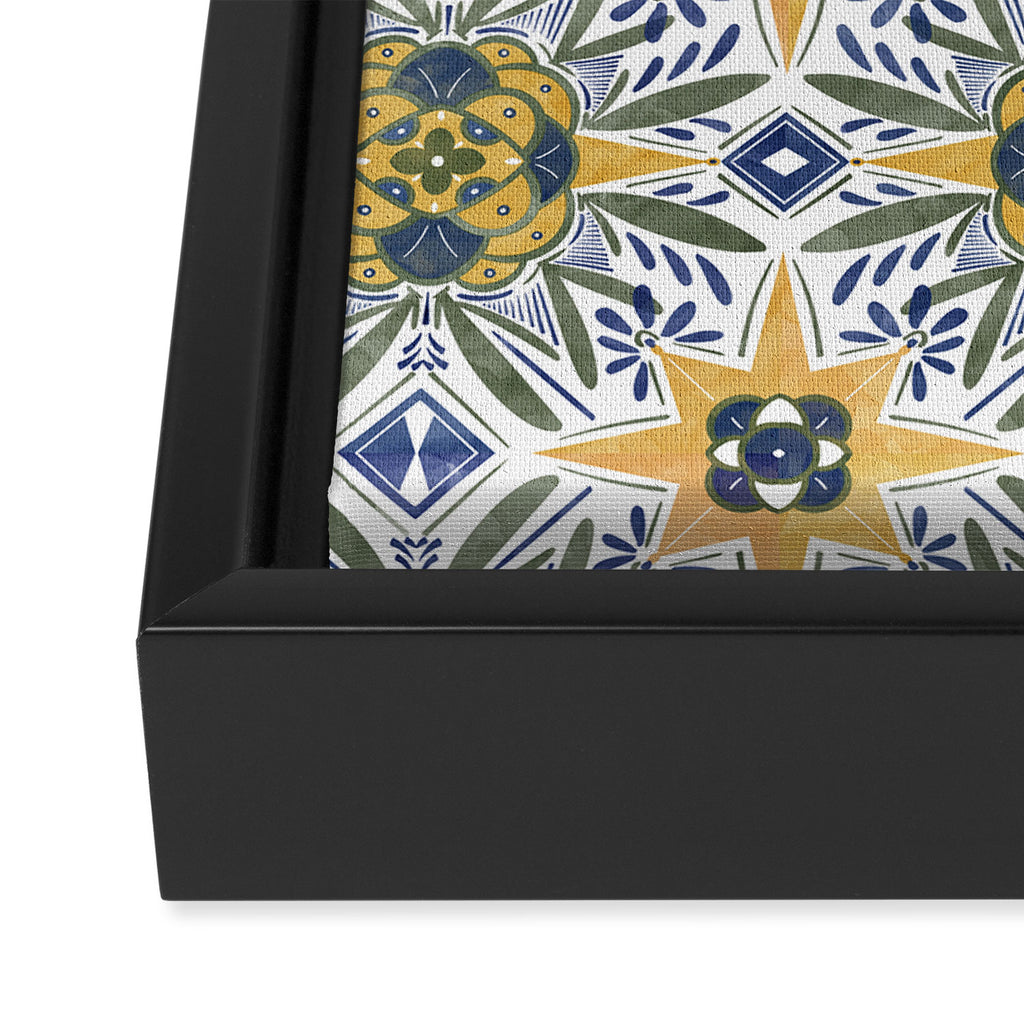Modern fantasy tiles S Framed Canvas Print Gallery Image 3