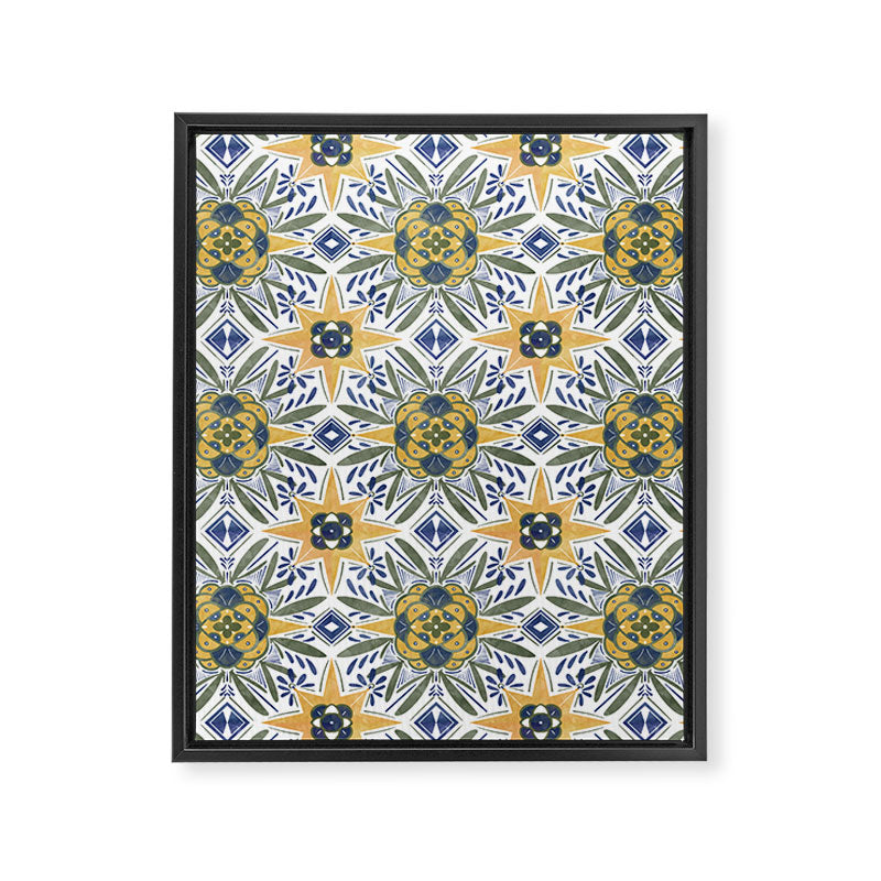 Modern fantasy tiles S Framed Canvas Print Gallery Image 8