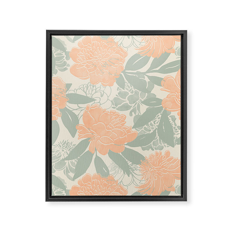 Modern floral blooms P3 Framed Canvas Print Gallery Image 8