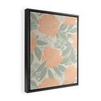 Modern floral blooms P3 Framed Canvas Print Gallery Image 2