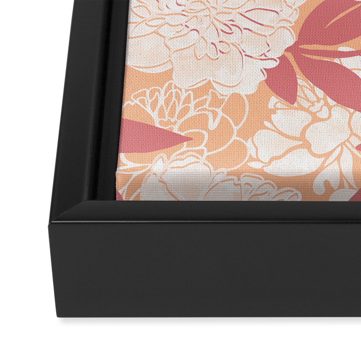 Modern floral blooms PF2 Framed Canvas Print Gallery Image 3