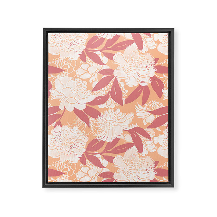 Modern floral blooms PF2 Framed Canvas Print Gallery Image 1