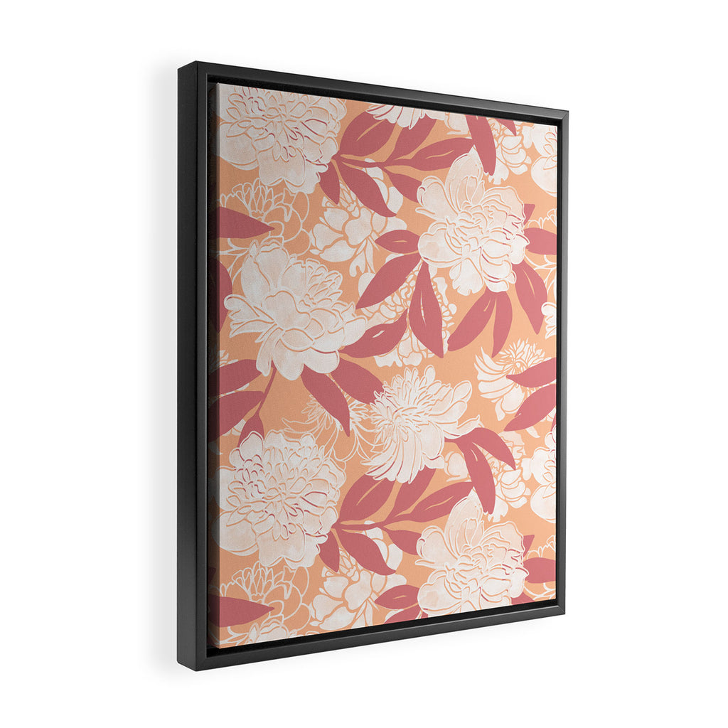Modern floral blooms PF2 Framed Canvas Print Gallery Image 2