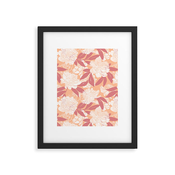 Modern floral blooms PF2 Framed Art Print Gallery Image 1