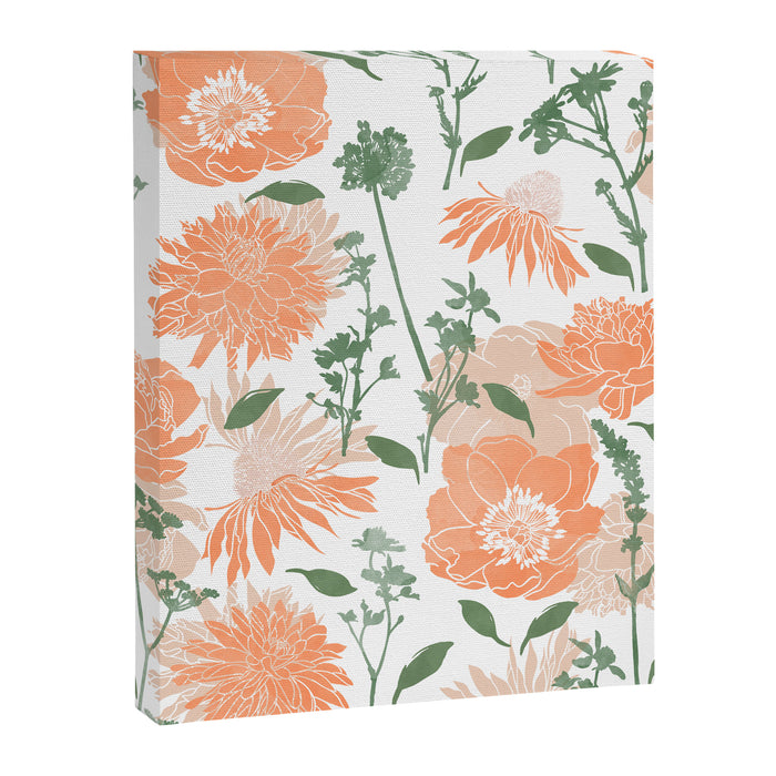 Modern floral blooms PGM5 Canvas Print Gallery Image 1