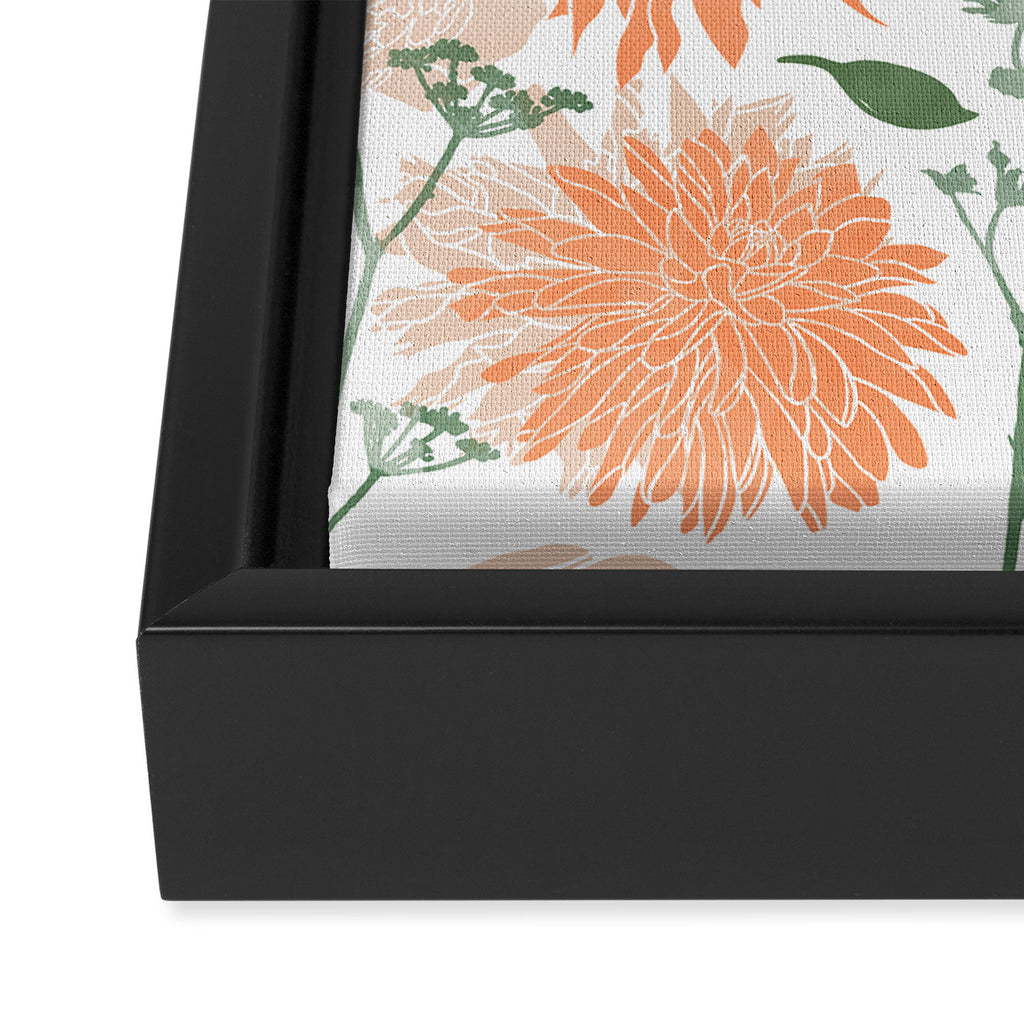 Modern floral blooms PGM5 Framed Canvas Print Gallery Image 3