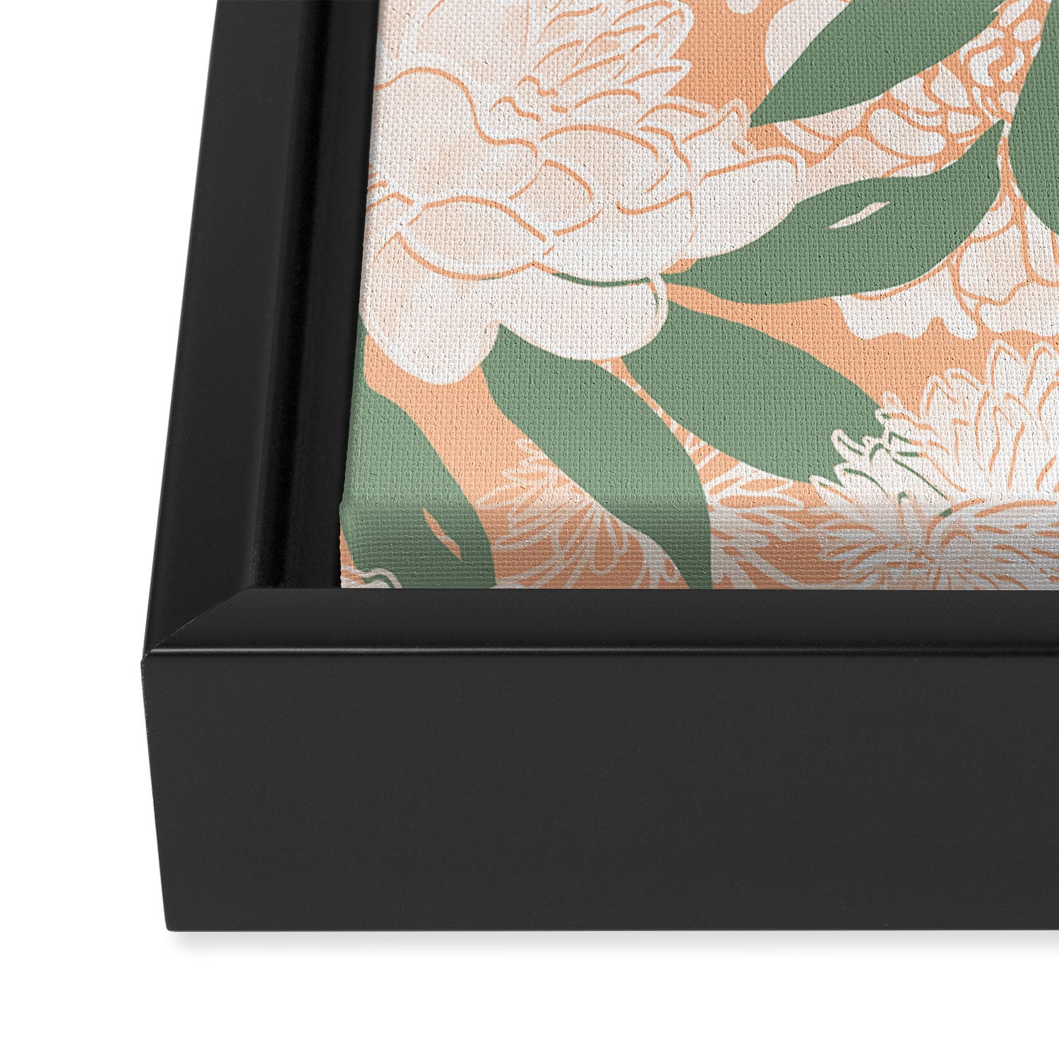 Modern floral blooms PGM7 Framed Canvas Print Gallery Image 3