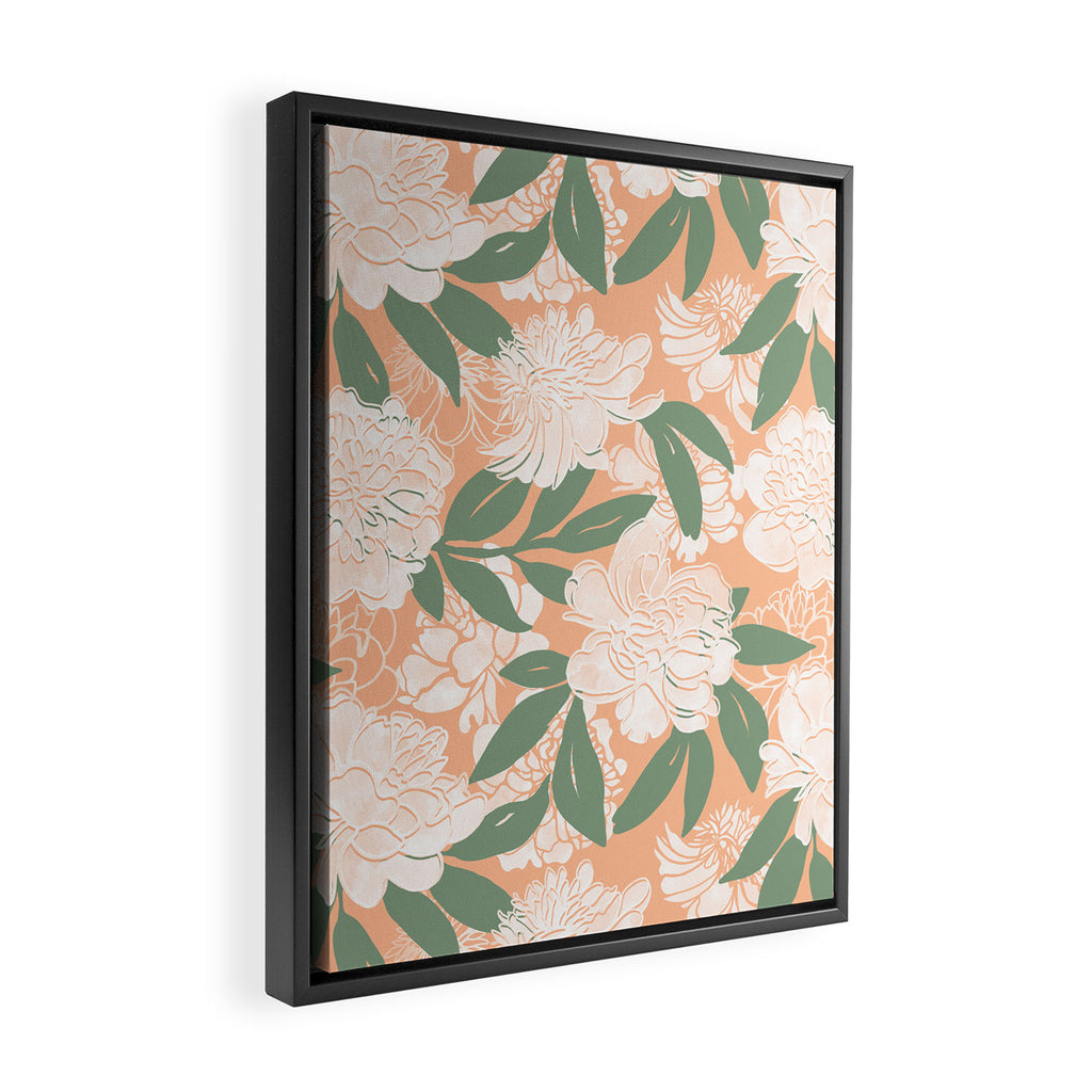 Modern floral blooms PGM7 Framed Canvas Print Gallery Image 2