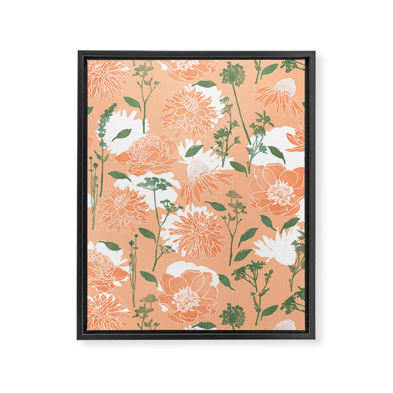Modern floral blooms PGM7 Framed Canvas Print Gallery Image 8